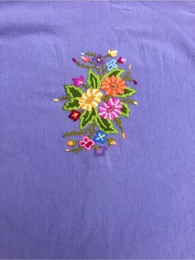 Embroidered designs handcrafted in Guatemala 100% cotton top with embroidery